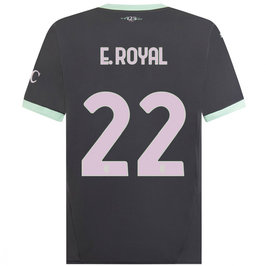 Enfant Football Maillot Emerson Royal #22 Gris Troisieme 2024/25