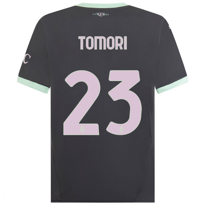 Enfant Football Maillot Fikayo Tomori #23 Gris Troisieme 2024/25