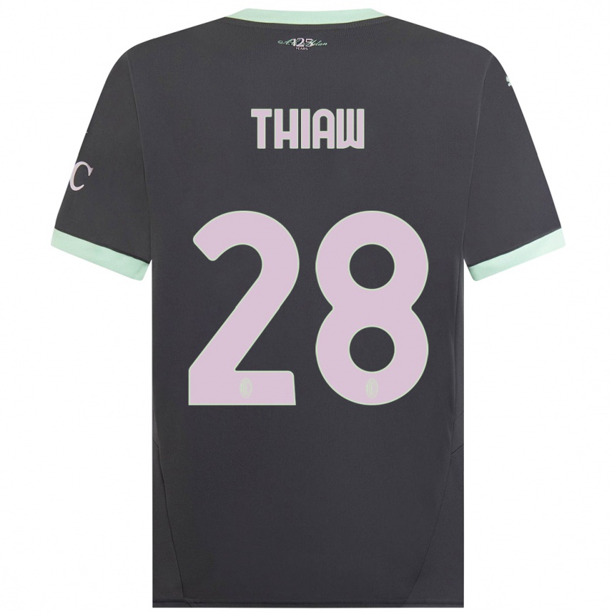 Enfant Football Maillot Malick Thiaw #28 Gris Troisieme 2024/25