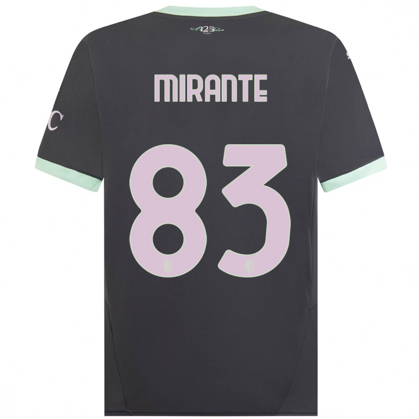 Enfant Football Maillot Antonio Mirante #83 Gris Troisieme 2024/25