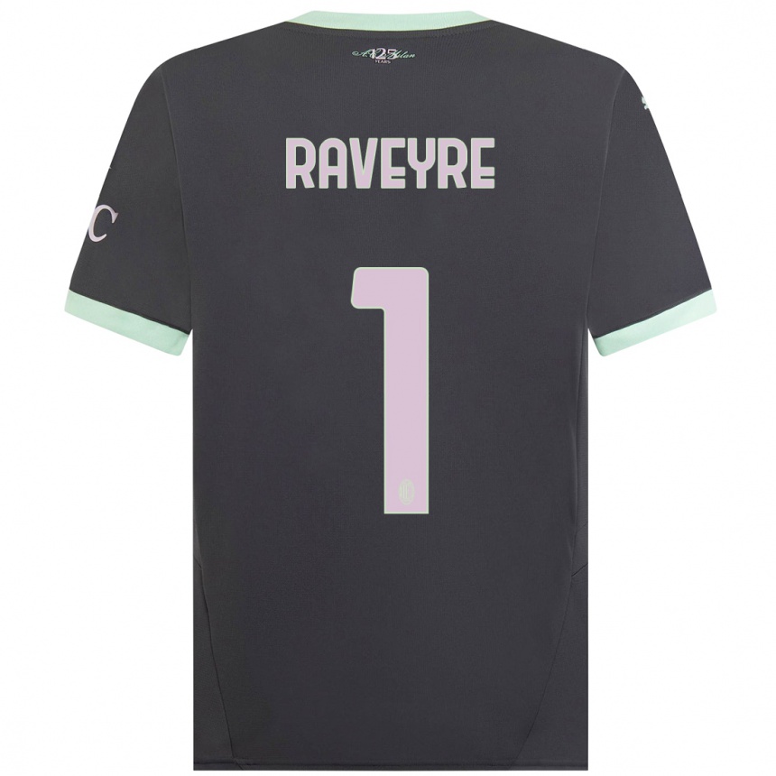 Enfant Football Maillot Noah Raveyre #1 Gris Troisieme 2024/25