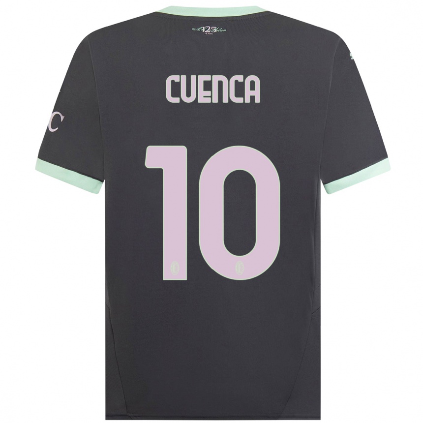 Enfant Football Maillot Hugo Cuenca #10 Gris Troisieme 2024/25