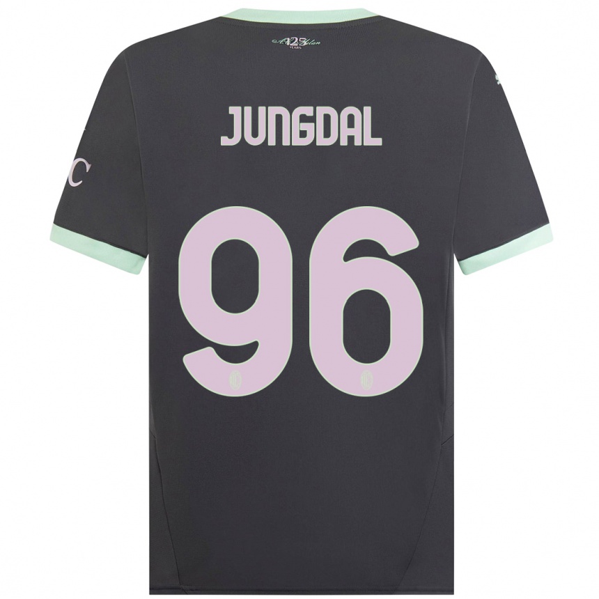 Enfant Football Maillot Andreas Jungdal #96 Gris Troisieme 2024/25