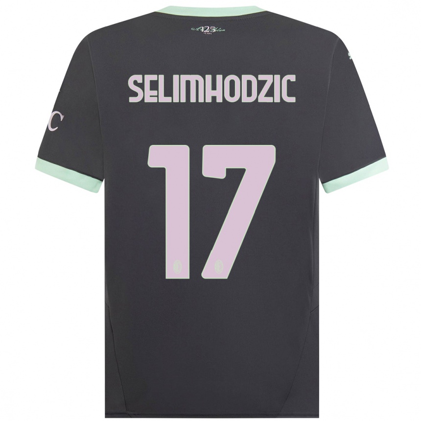 Enfant Football Maillot Noa Selimhodzic #17 Gris Troisieme 2024/25