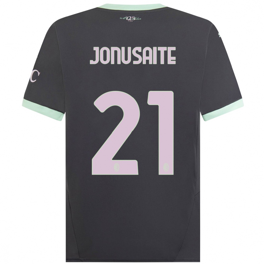 Enfant Football Maillot Rimante Jonusaite #21 Gris Troisieme 2024/25