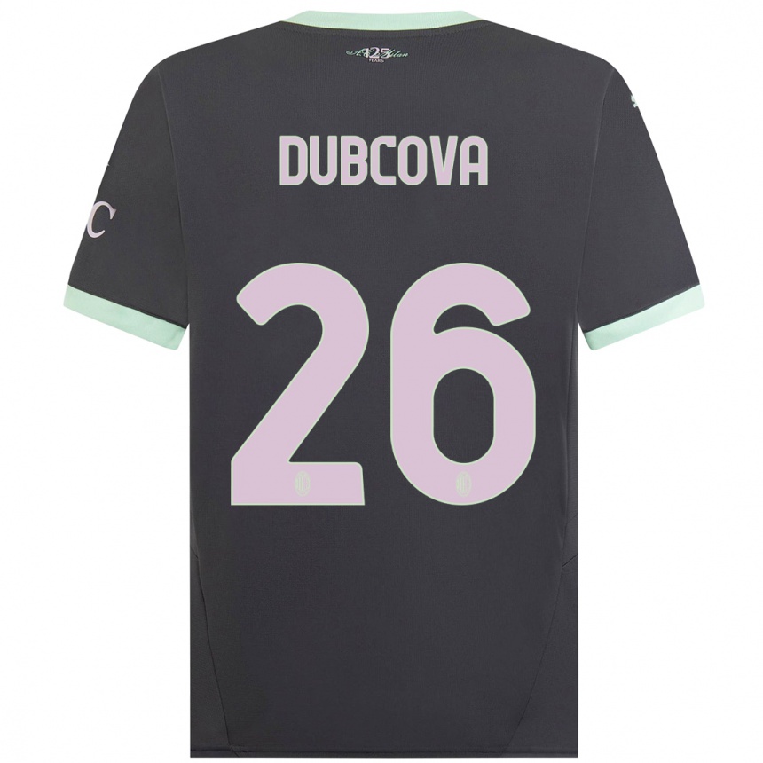 Enfant Football Maillot Michaela Dubcova #26 Gris Troisieme 2024/25