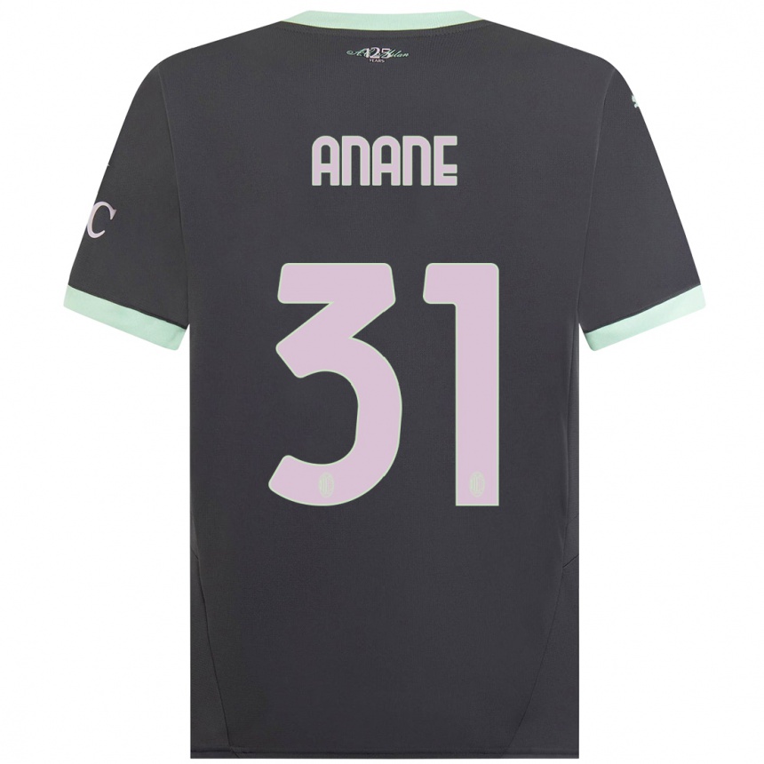 Enfant Football Maillot Emmanuel Anane #31 Gris Troisieme 2024/25