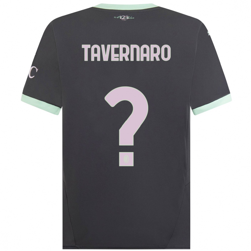 Enfant Football Maillot Federico Tavernaro #0 Gris Troisieme 2024/25