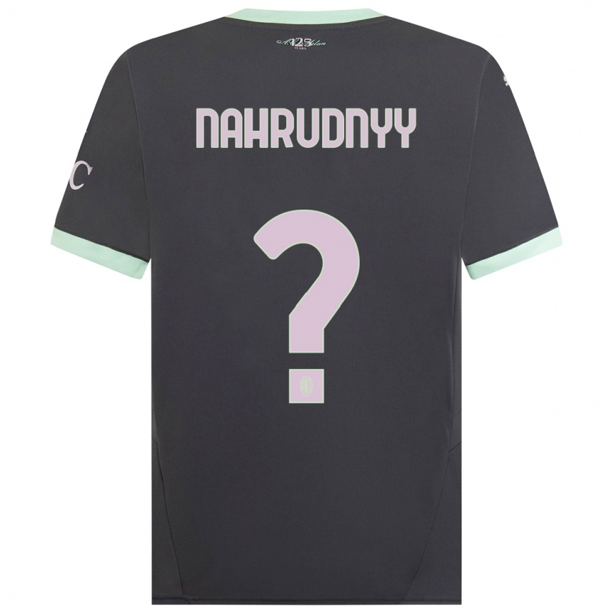 Enfant Football Maillot Vladislav Nahrudnyy #0 Gris Troisieme 2024/25