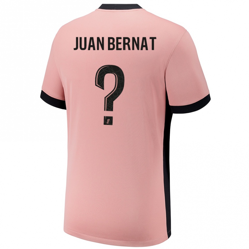 Enfant Football Maillot Juan Bernat #0 Rouille Rose Troisieme 2024/25