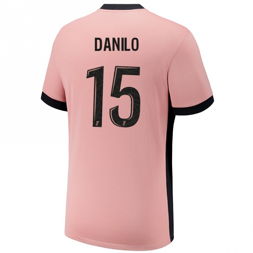 Enfant Football Maillot Danilo Pereira #15 Rouille Rose Troisieme 2024/25