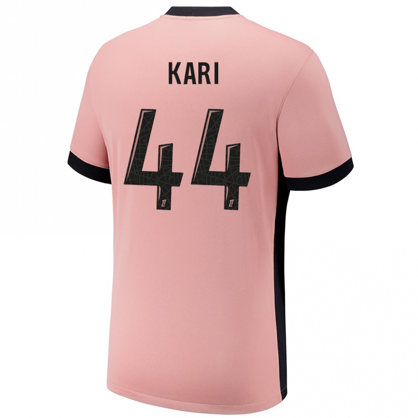 Enfant Football Maillot Ayman Kari #44 Rouille Rose Troisieme 2024/25