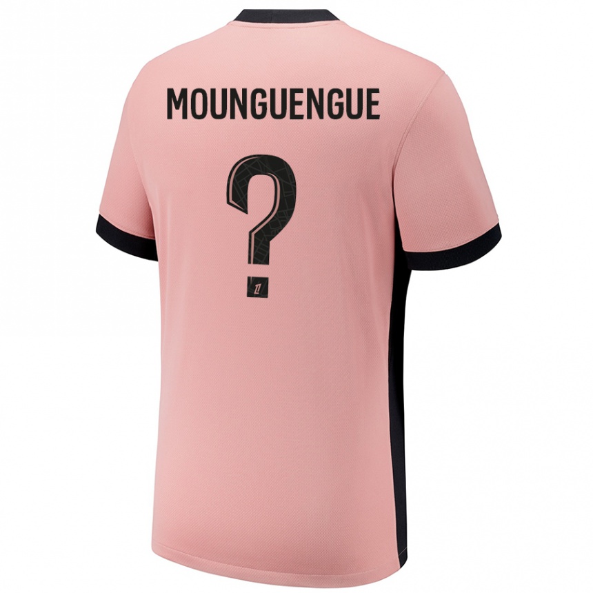 Enfant Football Maillot Pierre Mounguengue #0 Rouille Rose Troisieme 2024/25