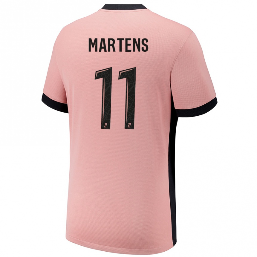 Enfant Football Maillot Lieke Martens #11 Rouille Rose Troisieme 2024/25