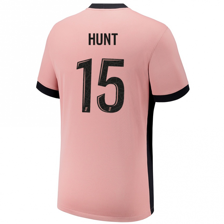 Enfant Football Maillot Clare Hunt #15 Rouille Rose Troisieme 2024/25