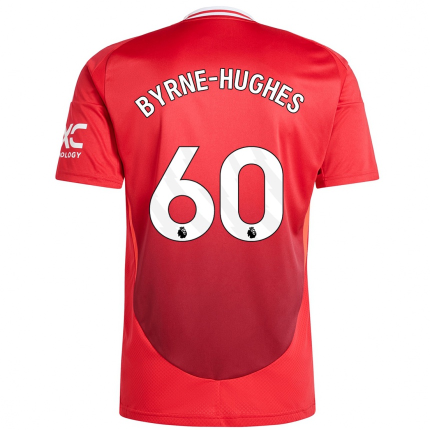 Homme Football Maillot Cameron Byrne-Hughes #60 Rouge Vif Tenues Domicile 2024/25