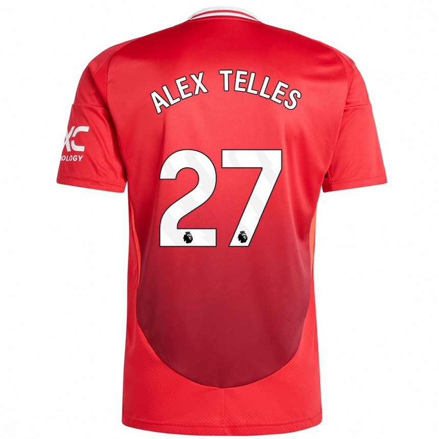 Homme Football Maillot Alex Nicolao Telles #27 Rouge Vif Tenues Domicile 2024/25