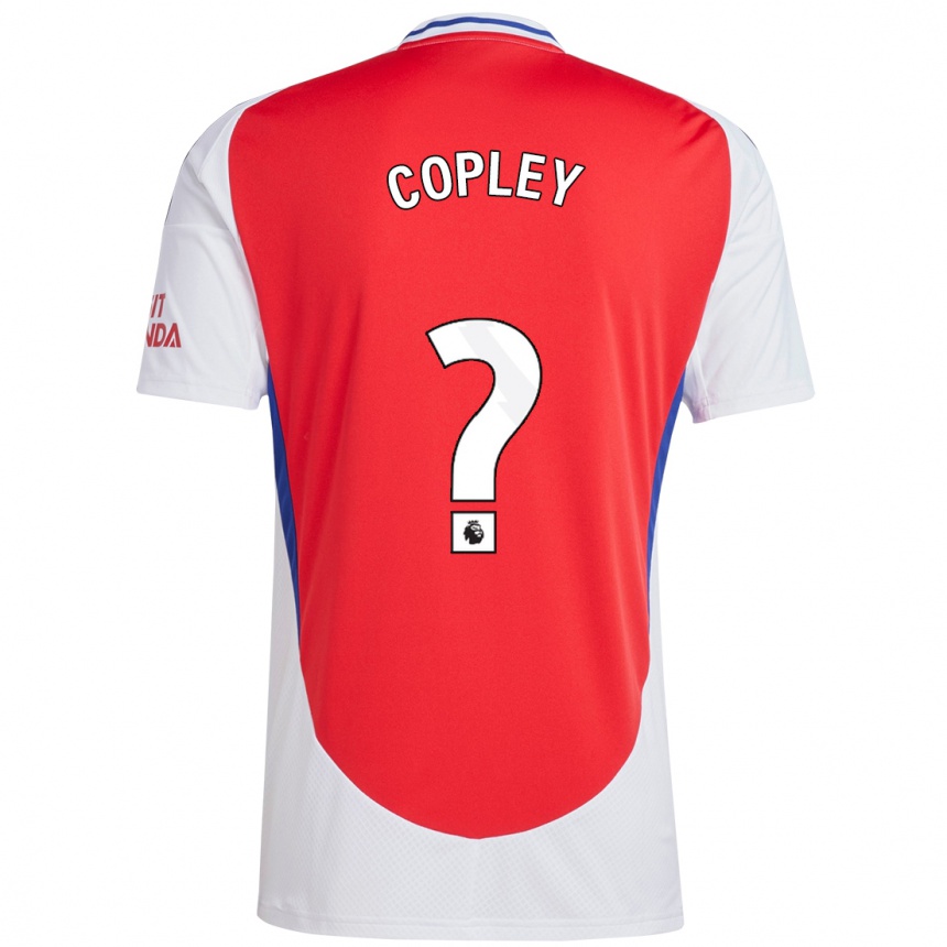 Homme Football Maillot Louie Copley #0 Rouge Blanc Tenues Domicile 2024/25