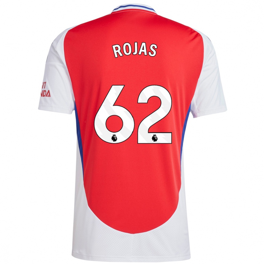 Homme Football Maillot Alexei Rojas #62 Rouge Blanc Tenues Domicile 2024/25