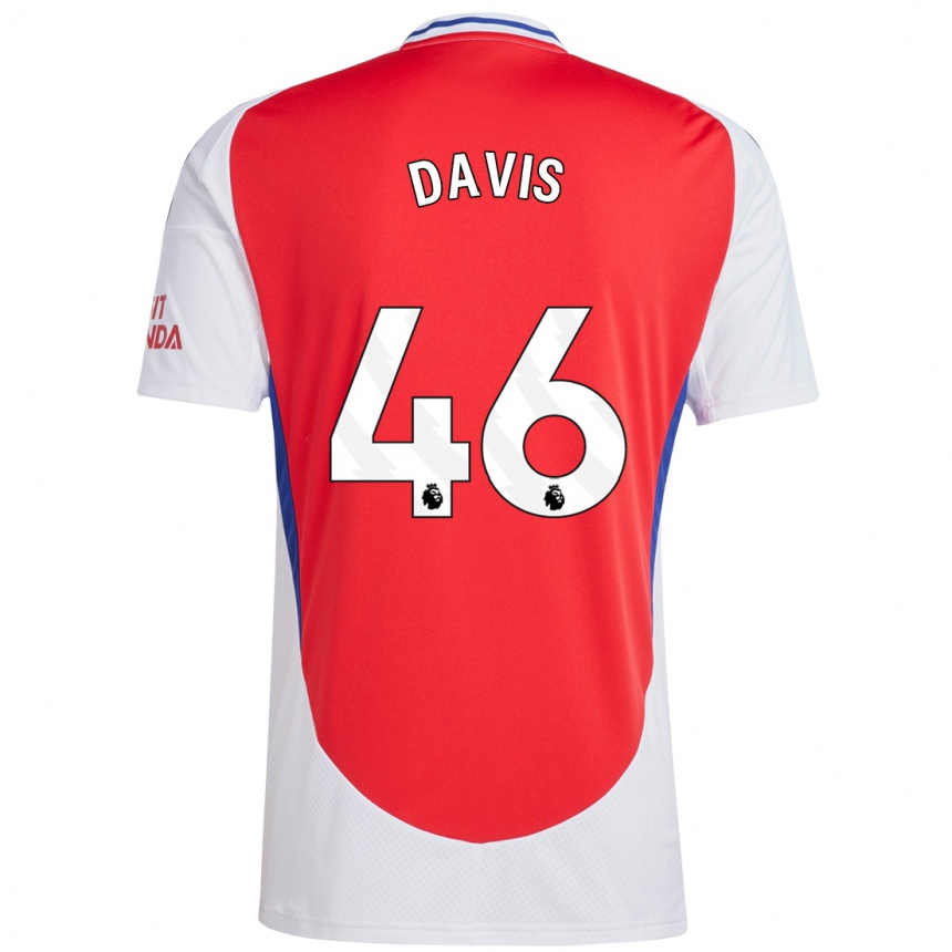 Homme Football Maillot Timi Davis #46 Rouge Blanc Tenues Domicile 2024/25