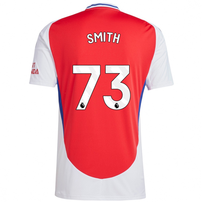 Homme Football Maillot Tom Smith #73 Rouge Blanc Tenues Domicile 2024/25