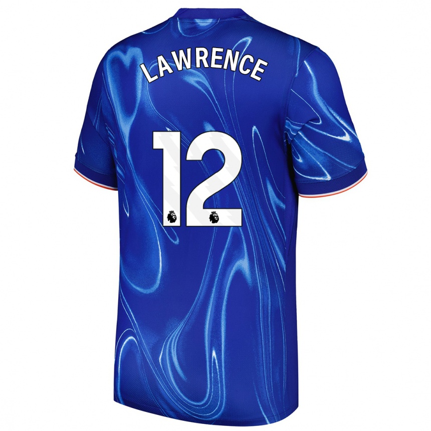 Homme Football Maillot Ashley Lawrence #12 Bleu Blanc Tenues Domicile 2024/25