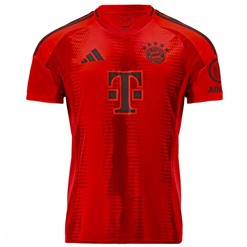 Homme Football Maillot Votre Nom #0 Rouge Tenues Domicile 2024/25