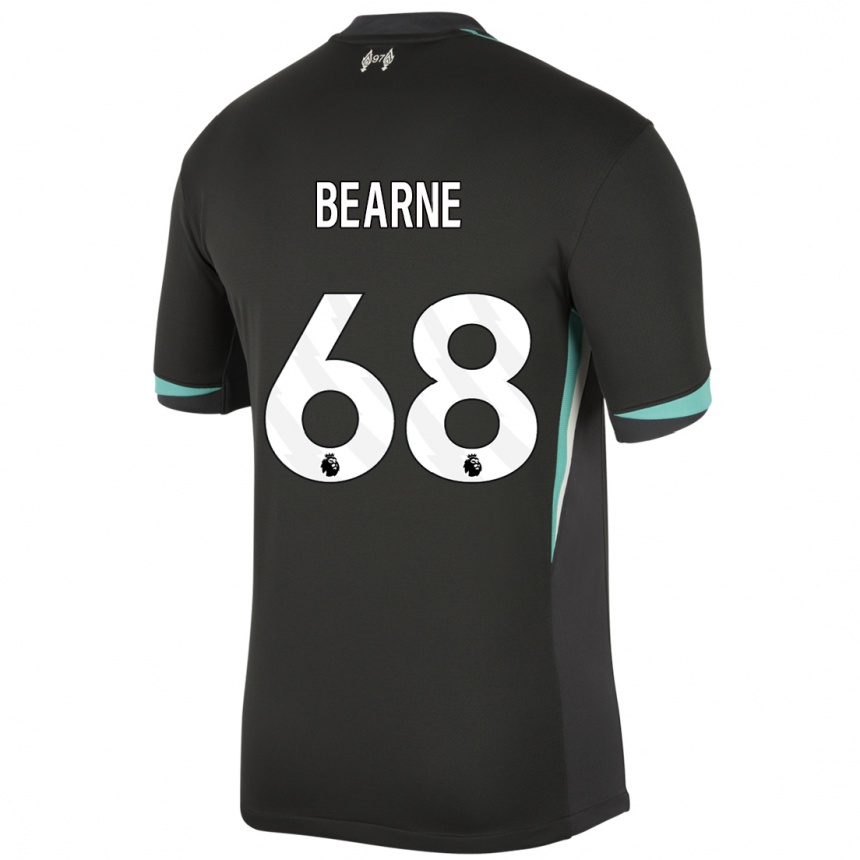 Homme Football Maillot Jack Bearne #68 Noir Anthracite Blanc Tenues Extérieur 2024/25