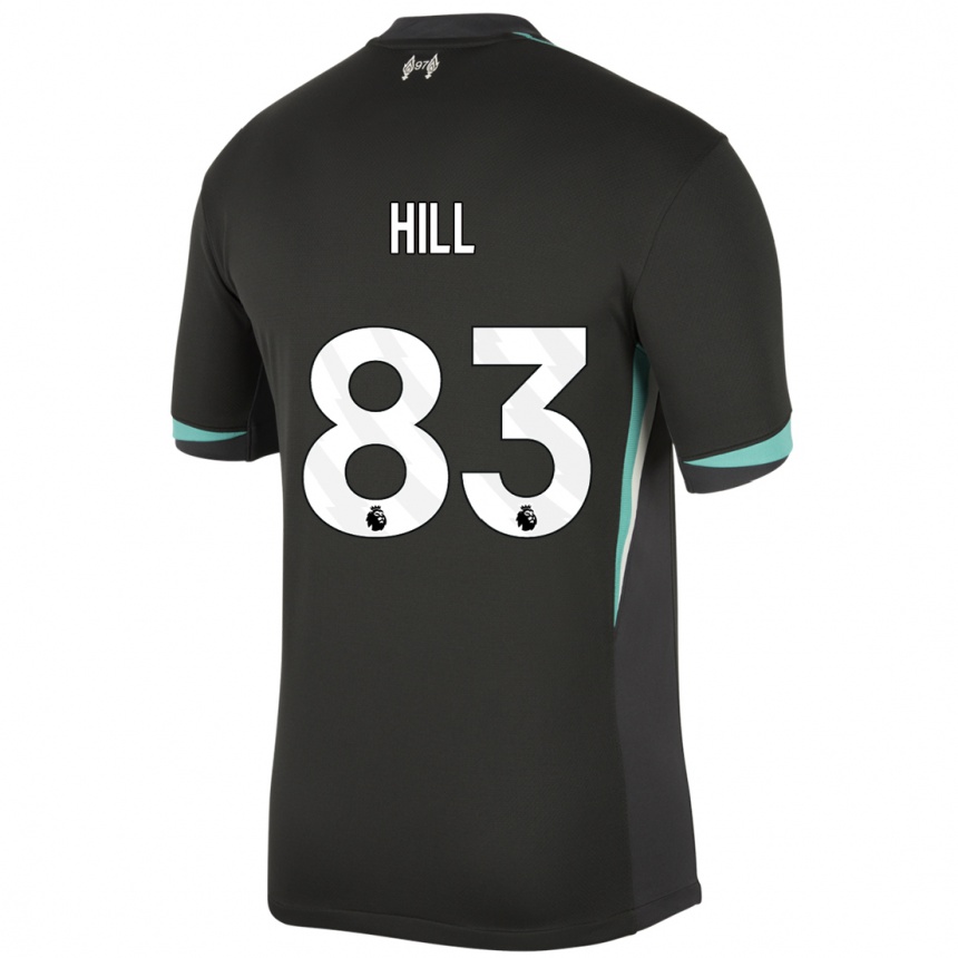 Homme Football Maillot Thomas Hill #83 Noir Anthracite Blanc Tenues Extérieur 2024/25