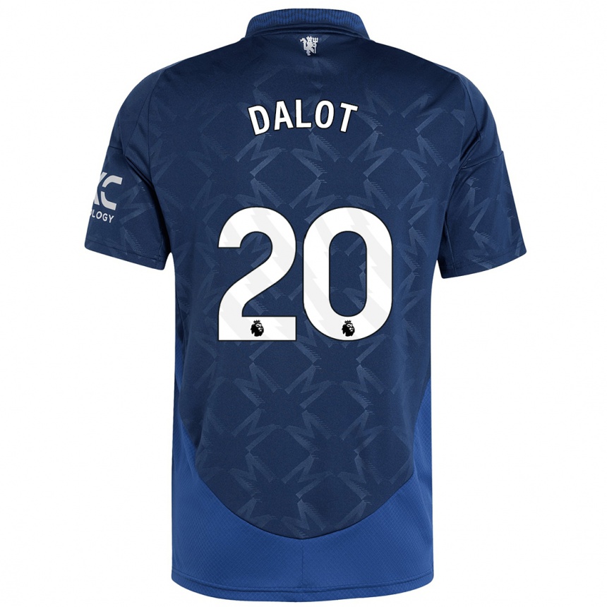 Homme Football Maillot Diogo Dalot #20 Indigo Tenues Extérieur 2024/25