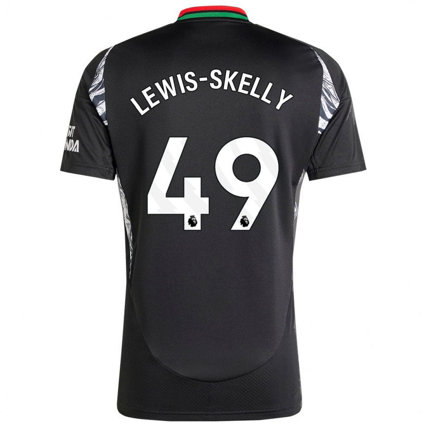 Homme Football Maillot Myles Lewis-Skelly #49 Noir Tenues Extérieur 2024/25