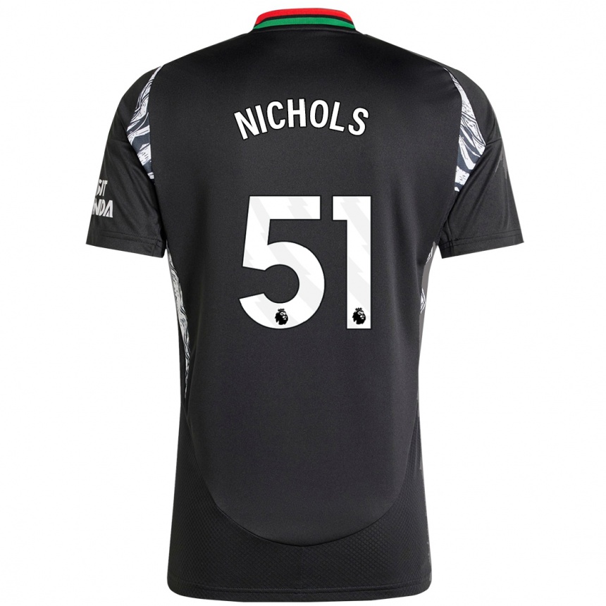 Homme Football Maillot Josh Nichols #51 Noir Tenues Extérieur 2024/25