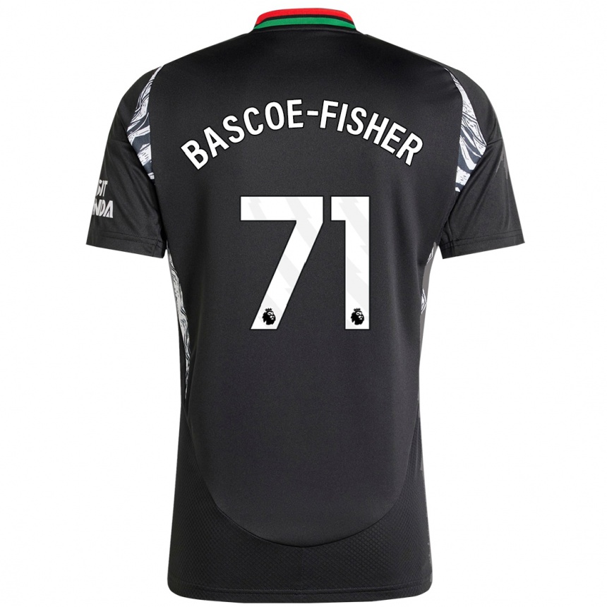 Homme Football Maillot Jakai Bascoe-Fisher #71 Noir Tenues Extérieur 2024/25