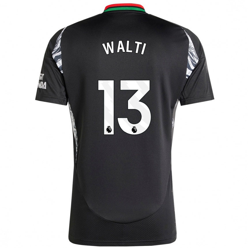 Homme Football Maillot Lia Walti #13 Noir Tenues Extérieur 2024/25