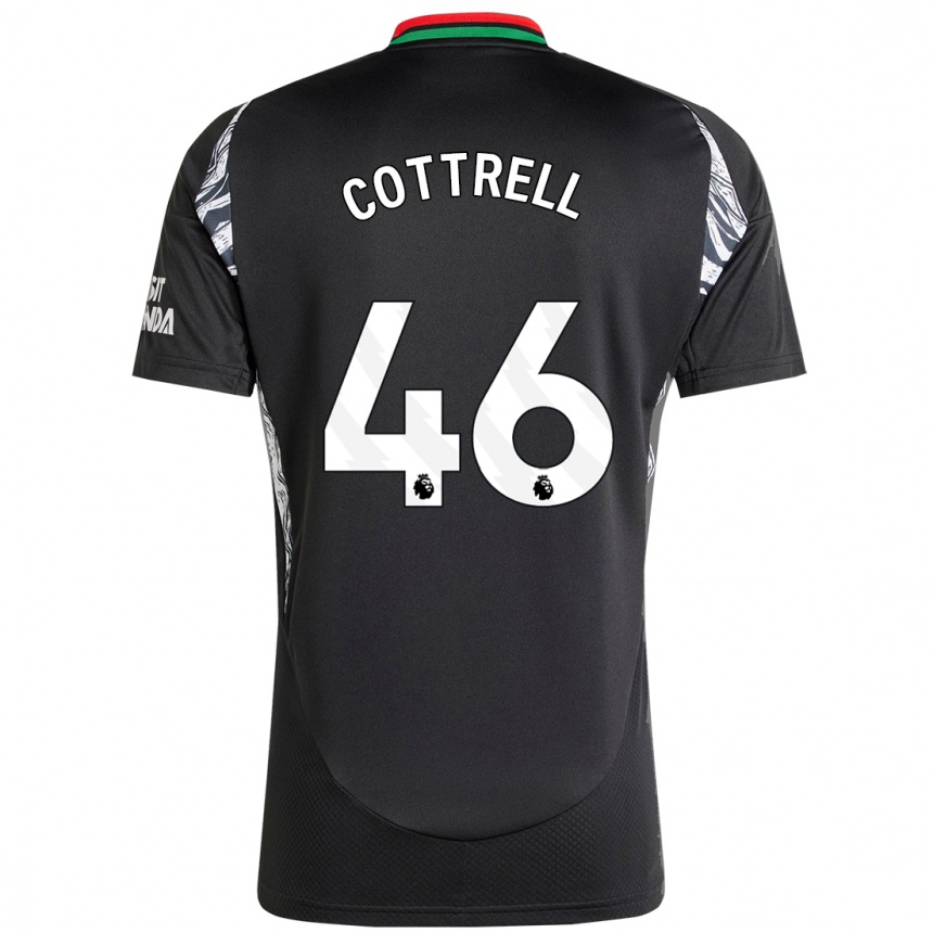 Homme Football Maillot Ben Cottrell #46 Noir Tenues Extérieur 2024/25