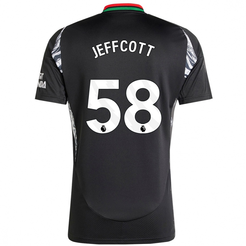 Homme Football Maillot Henry Jeffcott #58 Noir Tenues Extérieur 2024/25