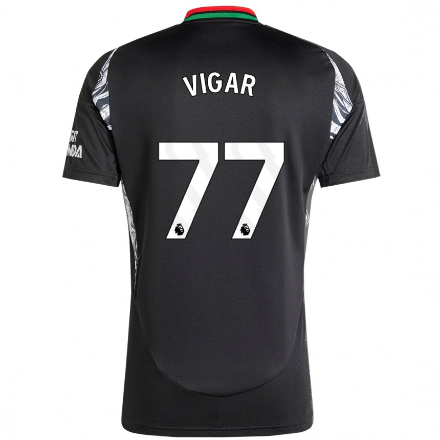 Homme Football Maillot Billy Vigar #77 Noir Tenues Extérieur 2024/25