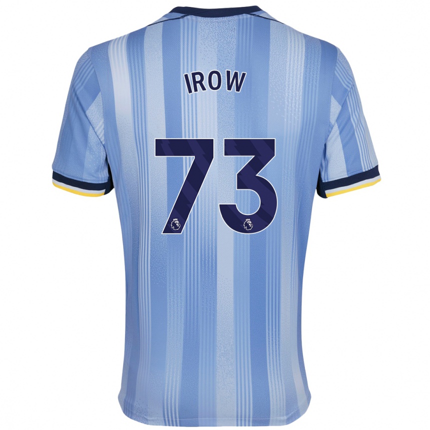 Homme Football Maillot Oliver Irow #73 Bleu Clair Tenues Extérieur 2024/25