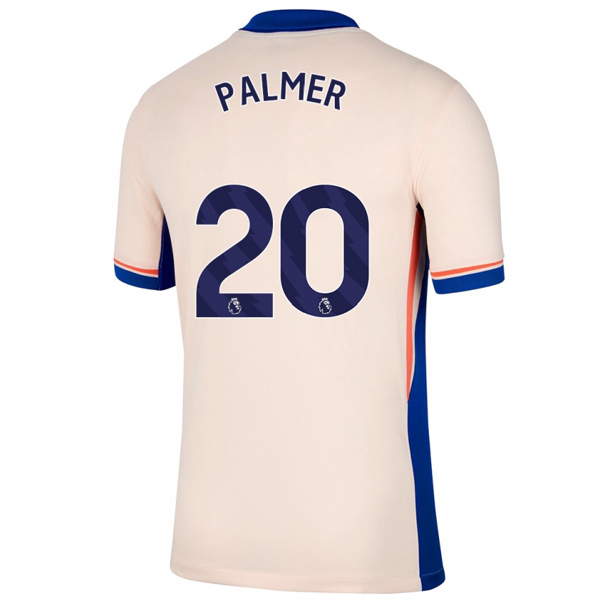 Homme Football Maillot Cole Palmer #20 Beige Clair Tenues Extérieur 2024/25