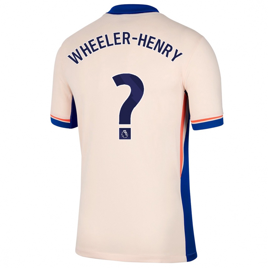 Homme Football Maillot Joseph Wheeler-Henry #0 Beige Clair Tenues Extérieur 2024/25