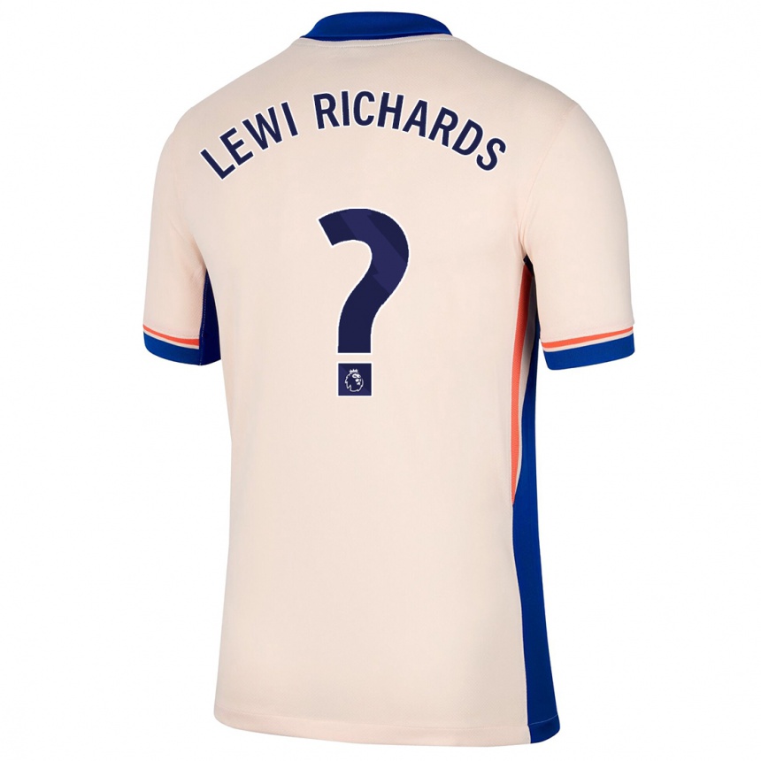 Homme Football Maillot Lewi Richards #0 Beige Clair Tenues Extérieur 2024/25