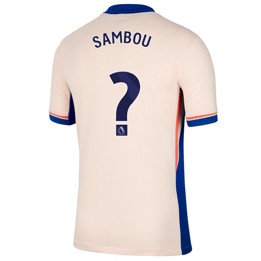 Homme Football Maillot Gabriel Sambou #0 Beige Clair Tenues Extérieur 2024/25