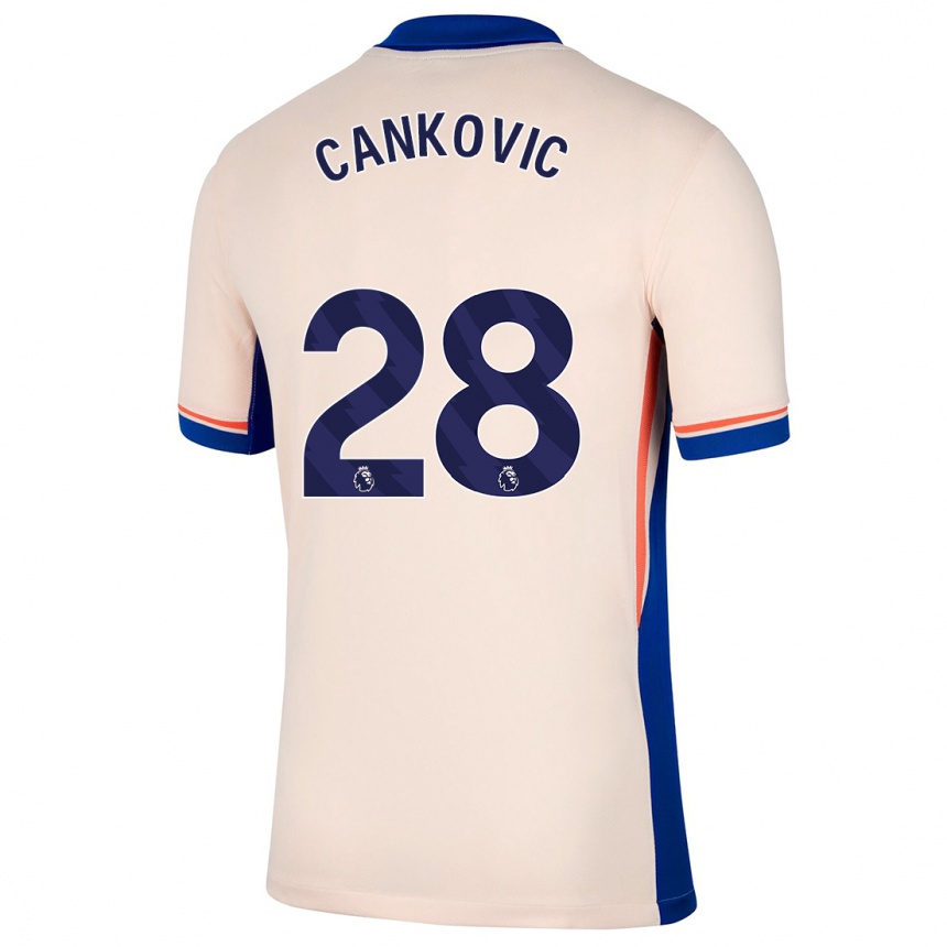 Homme Football Maillot Jelena Čanković #28 Beige Clair Tenues Extérieur 2024/25