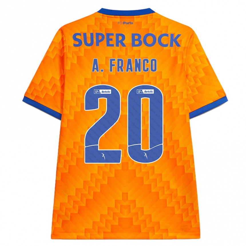 Homme Football Maillot André Franco #20 Orange Tenues Extérieur 2024/25