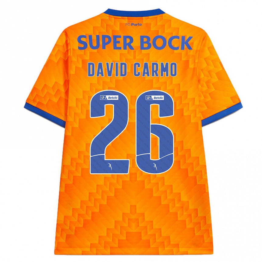 Homme Football Maillot David Carmo #26 Orange Tenues Extérieur 2024/25