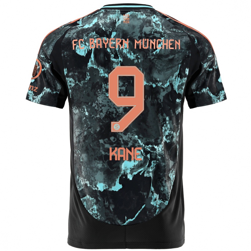 Homme Football Maillot Harry Kane #9 Noir Tenues Extérieur 2024/25