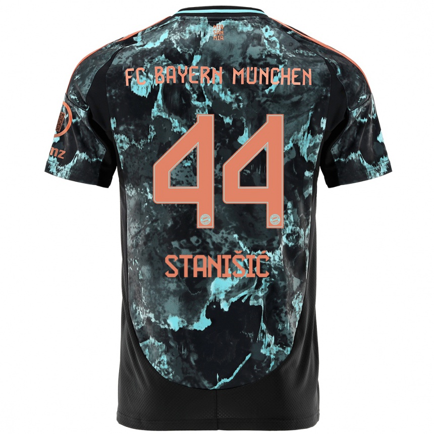 Homme Football Maillot Josip Stanisic #44 Noir Tenues Extérieur 2024/25