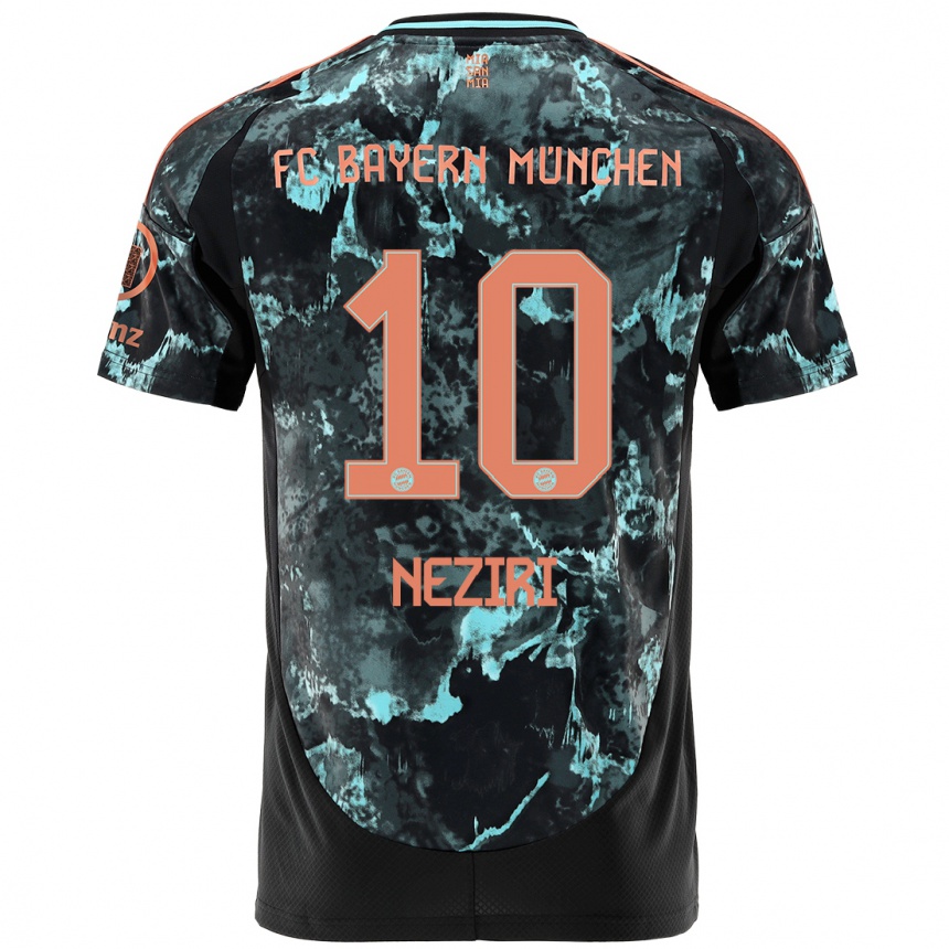 Homme Football Maillot Behar Neziri #10 Noir Tenues Extérieur 2024/25