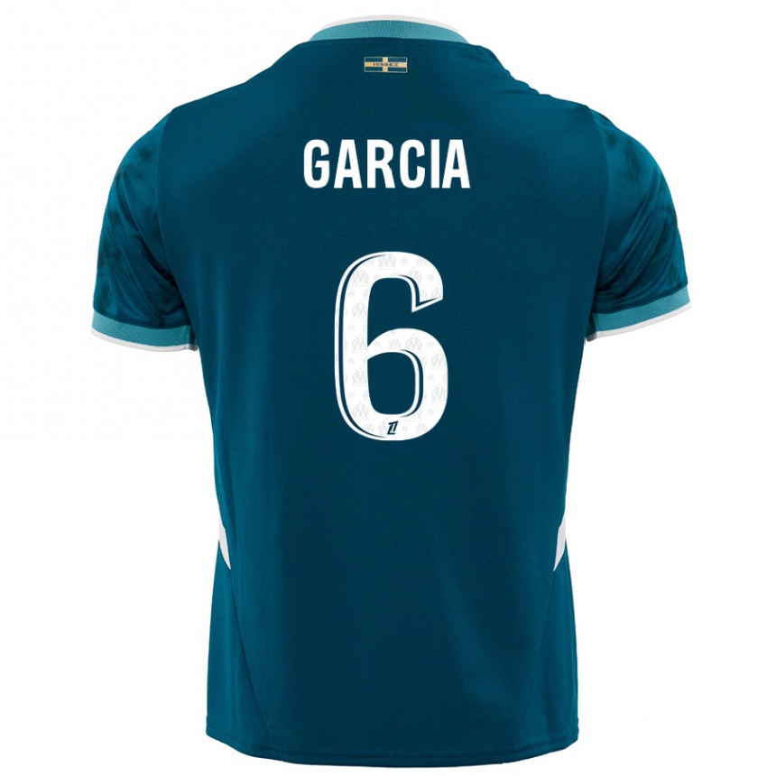 Homme Football Maillot Ulisses Garcia #6 Turquoise Bleu Tenues Extérieur 2024/25