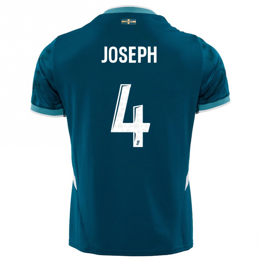 Homme Football Maillot Tabita Joseph #4 Turquoise Bleu Tenues Extérieur 2024/25